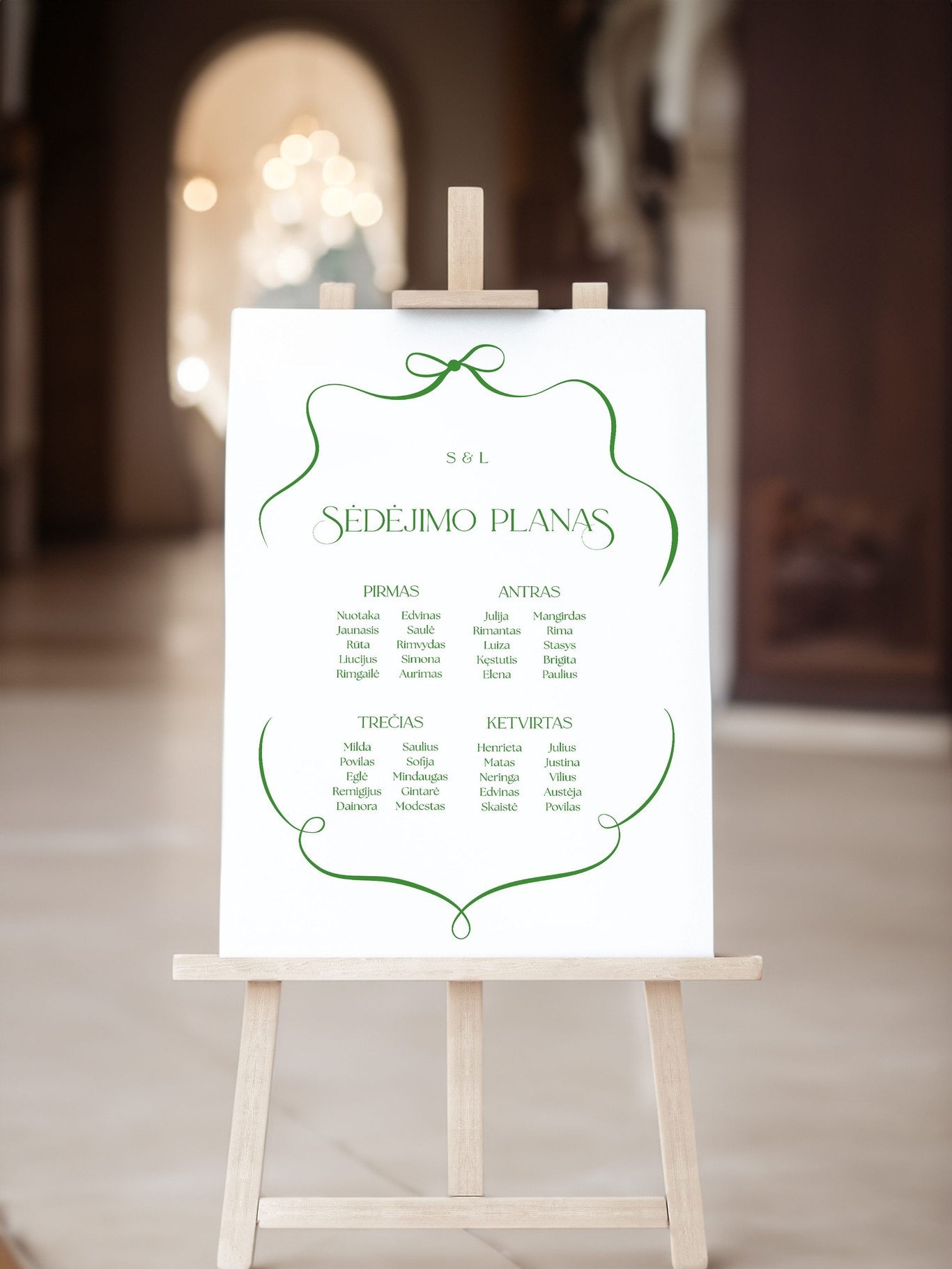 Sėdėjimo planas Versalis