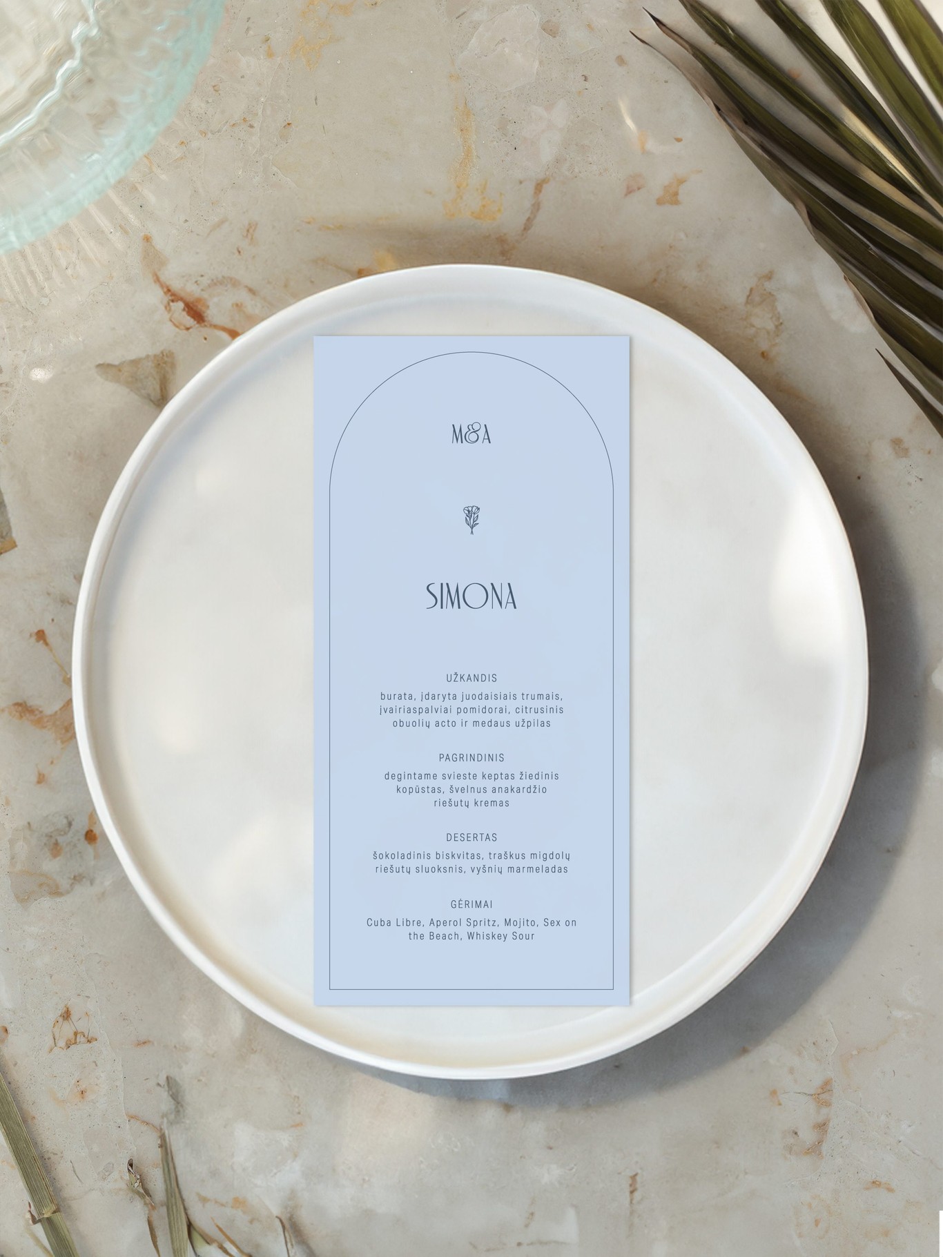 Meniu kortelė Malmė