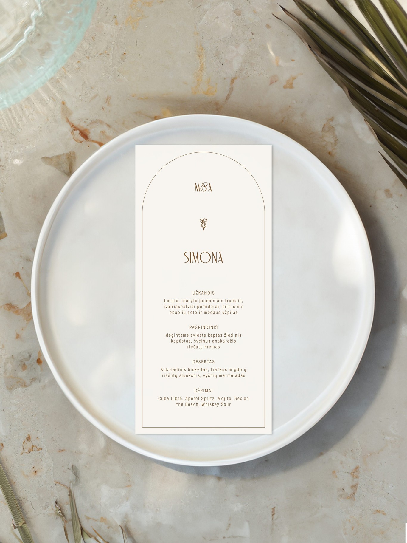 Meniu kortelė Malmė