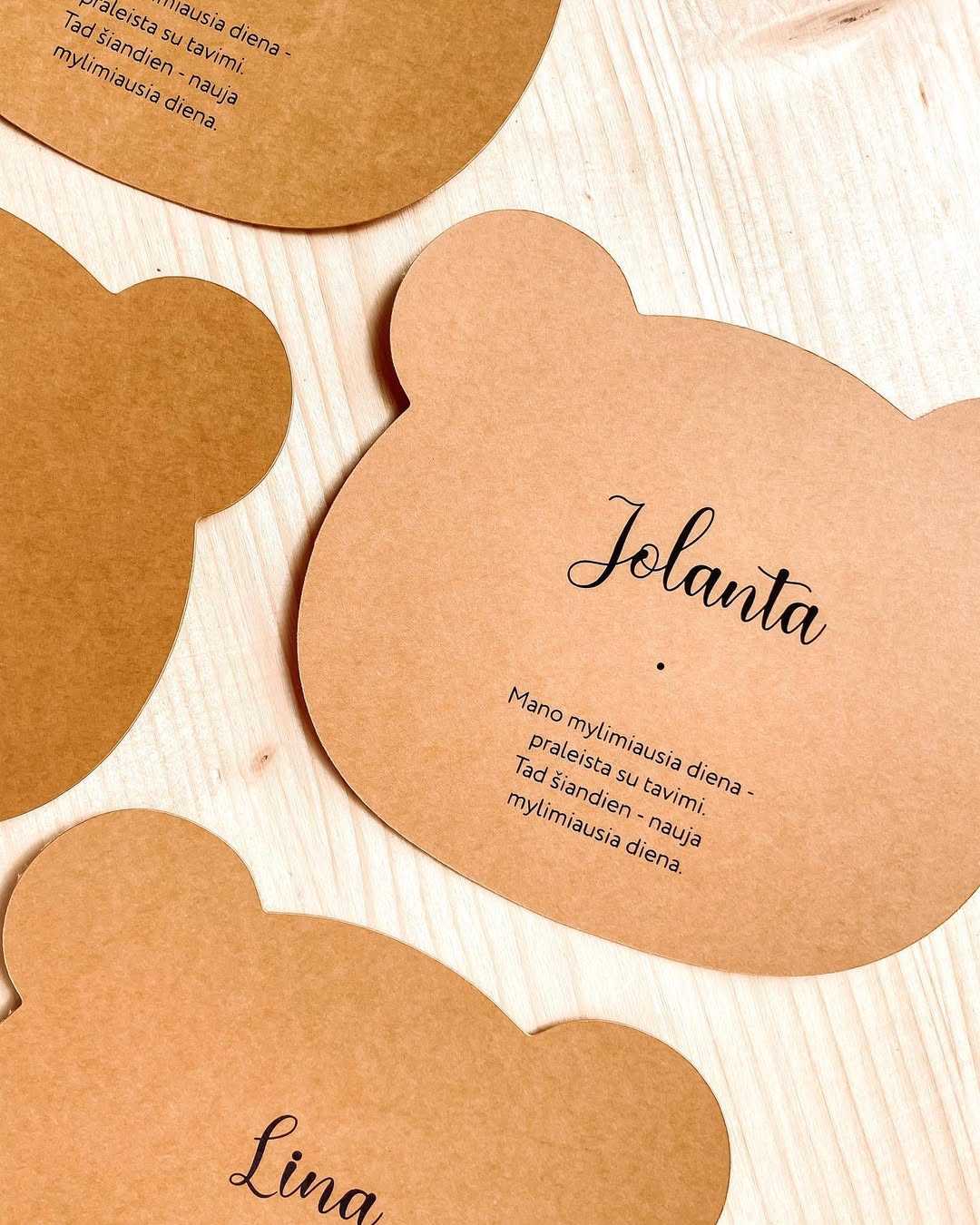 🍯 Labai miela, Krikštynų dekorą papildanti detalė - meškiukai
