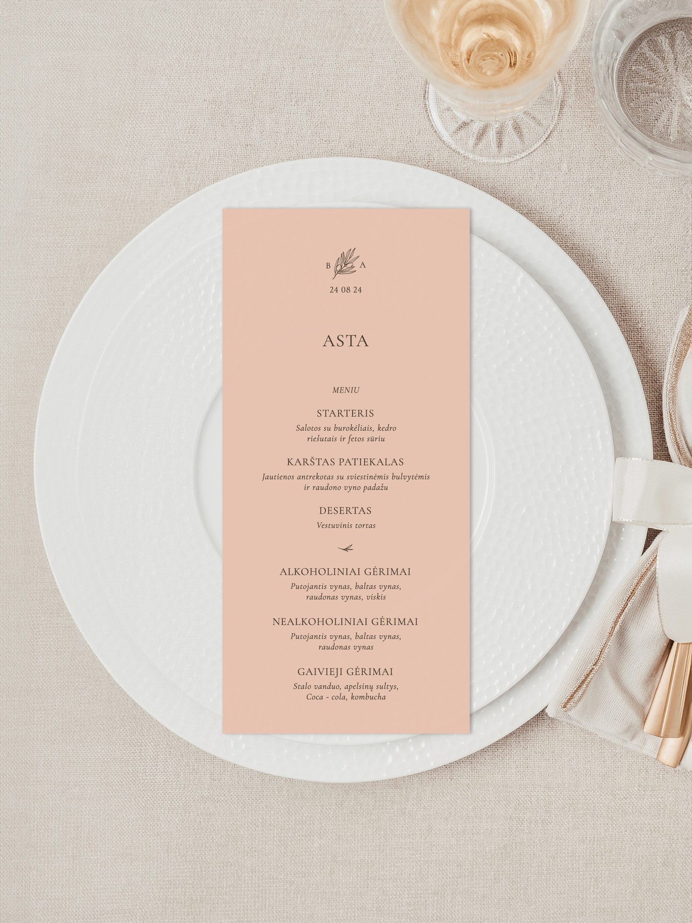 Meniu kortelė Tulūza