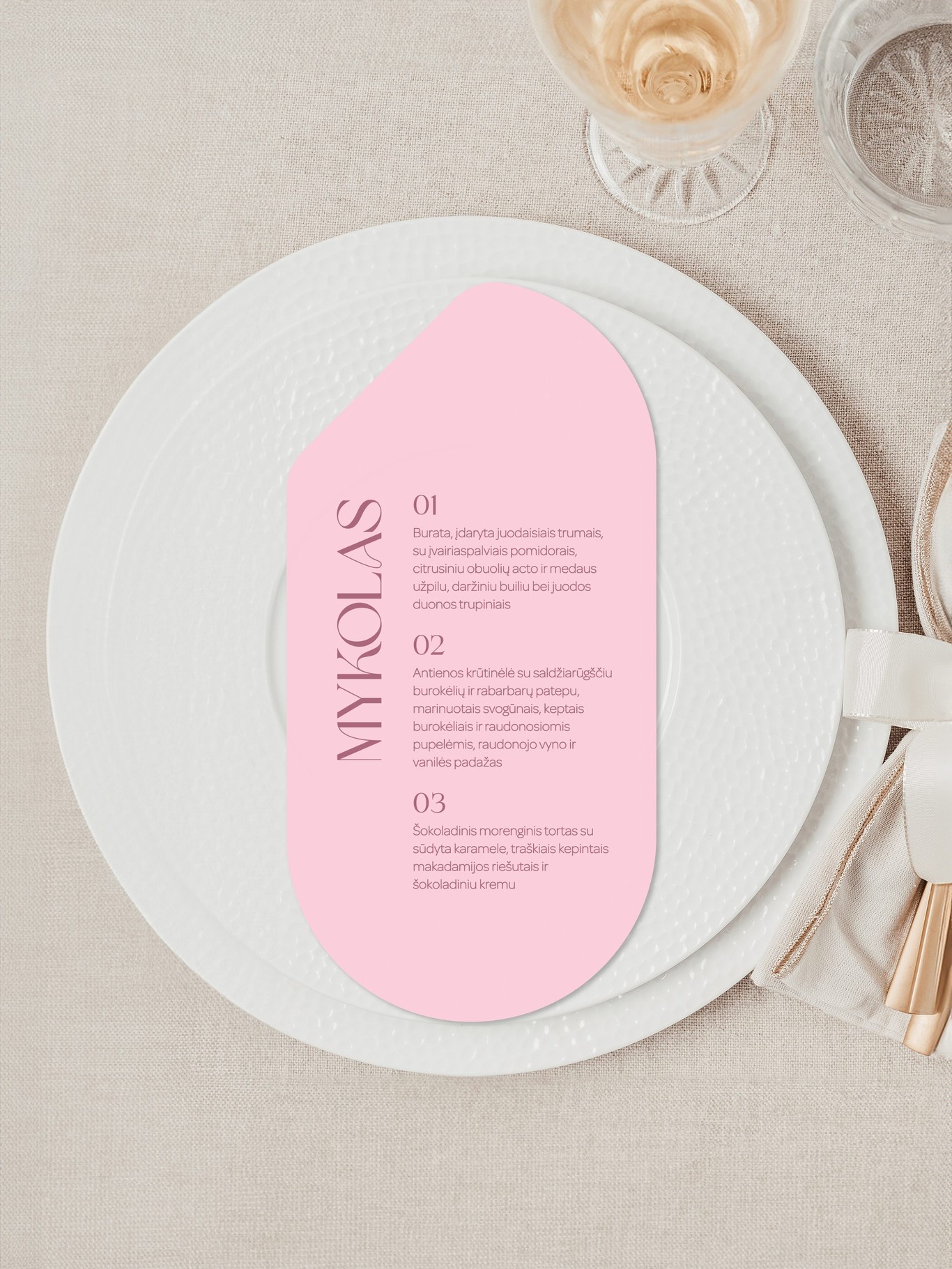 Meniu kortelė Sevilija