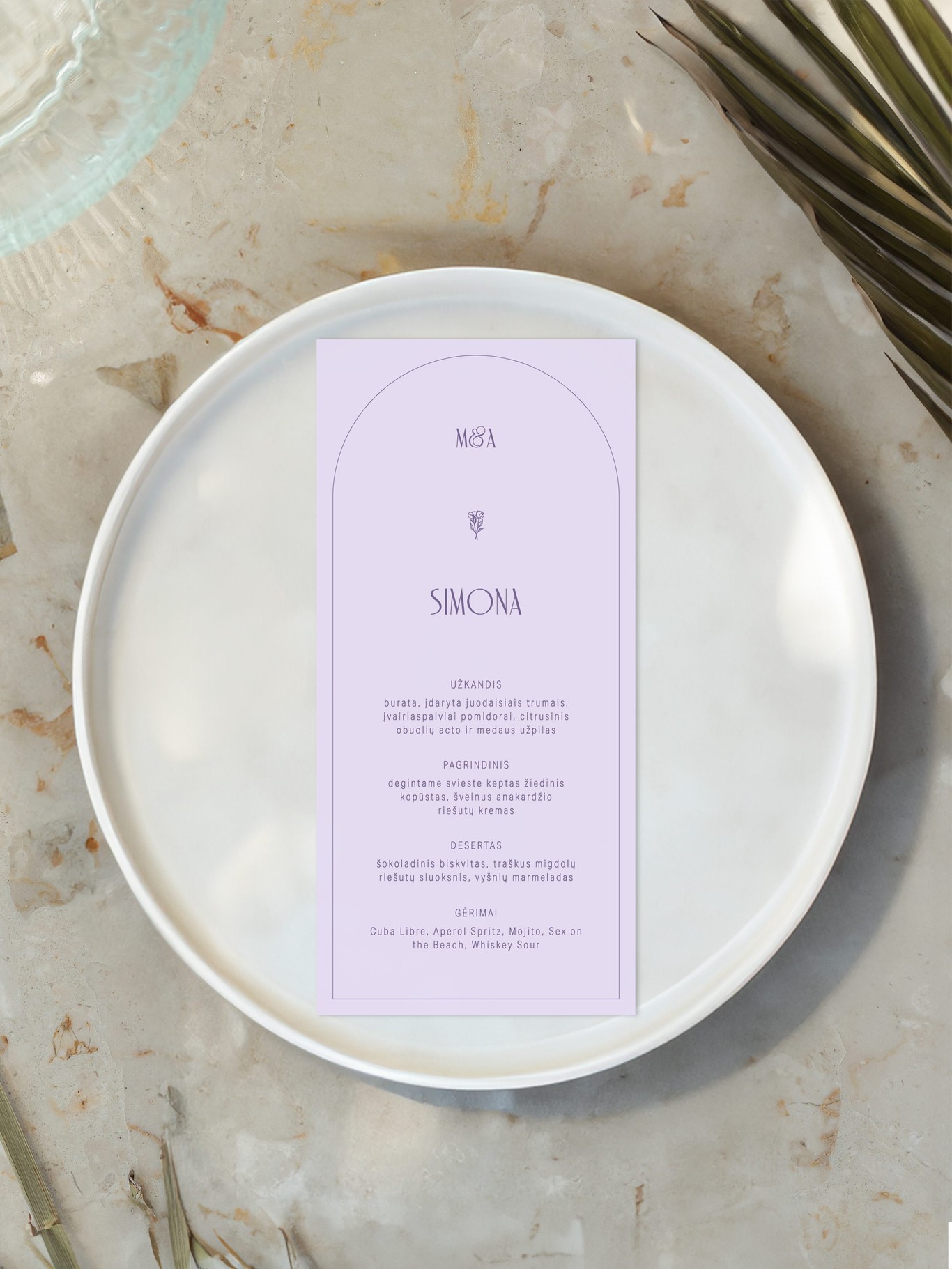 Meniu kortelė Malmė