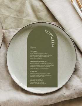 Meniu kortelė Valencija