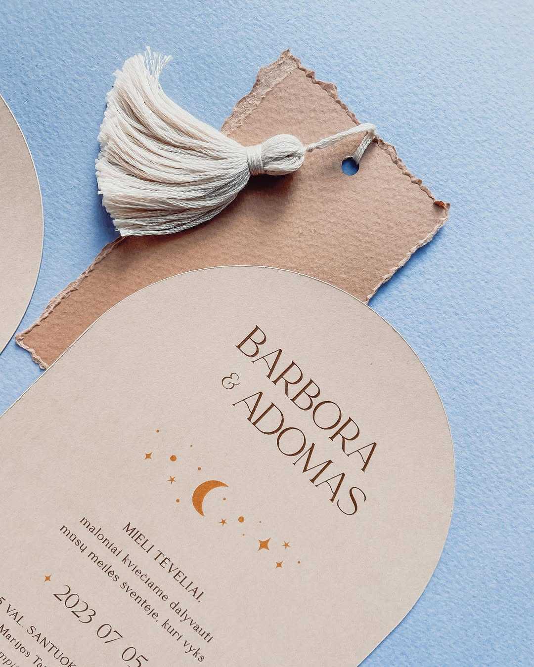 🔮 Arkos formos kvietimai su rankų darbo kutais