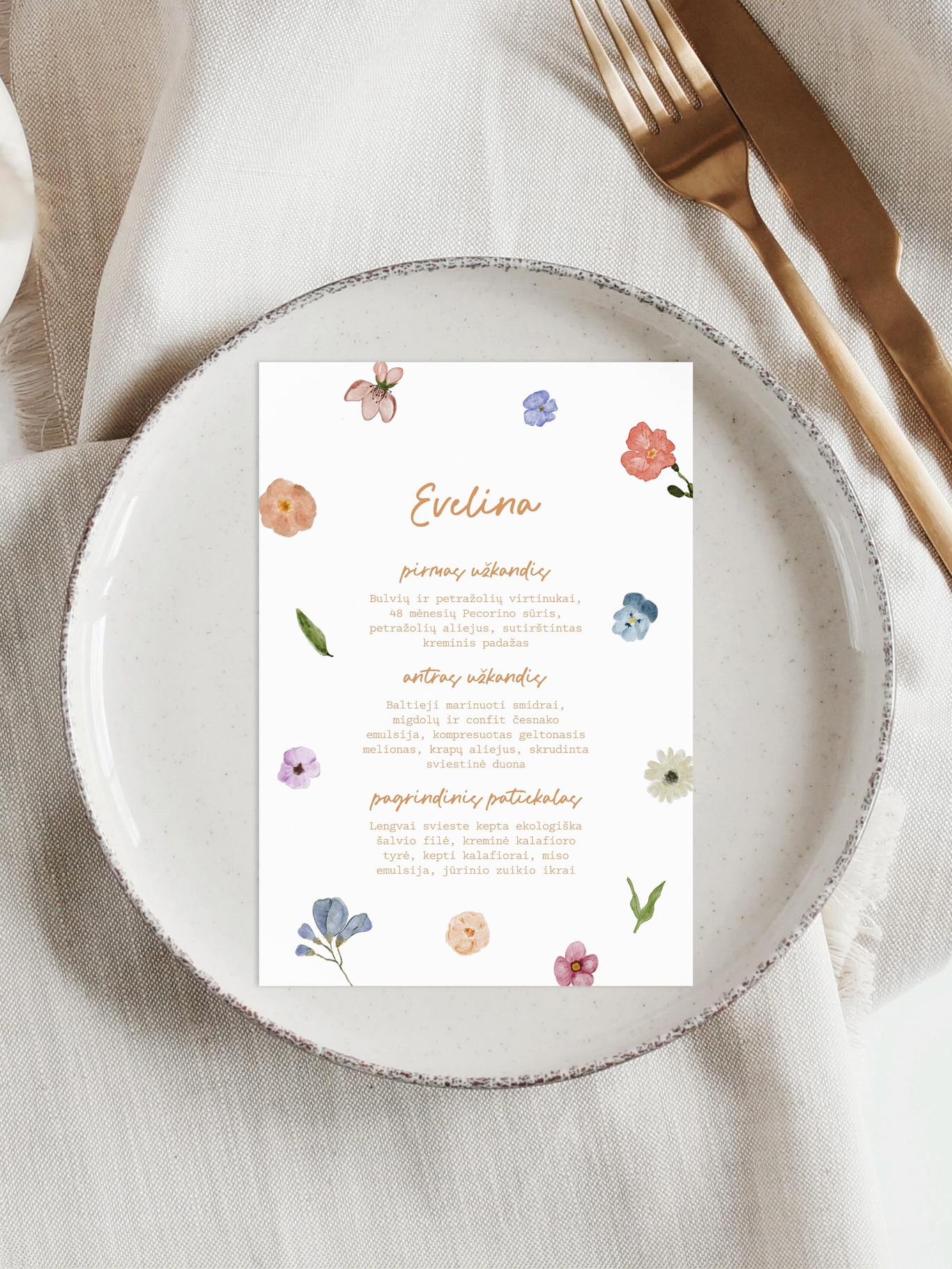 Meniu kortelė Nikėja