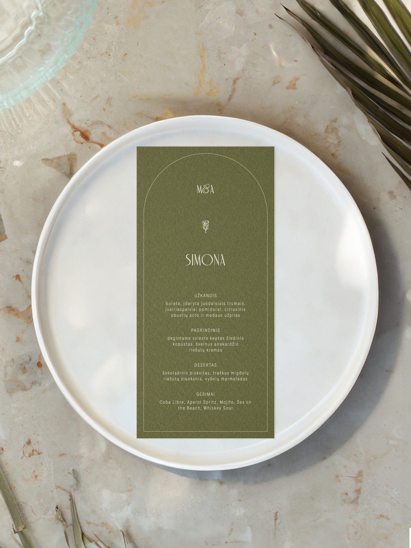 Meniu kortelė Malmė