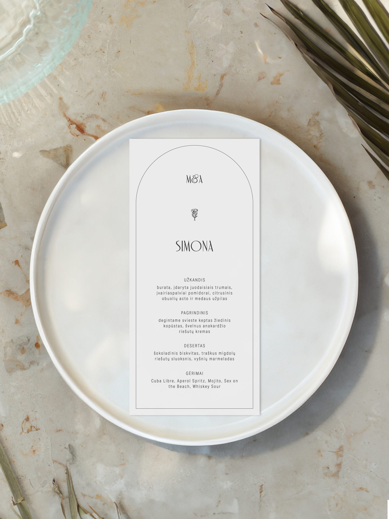 Meniu kortelė Malmė