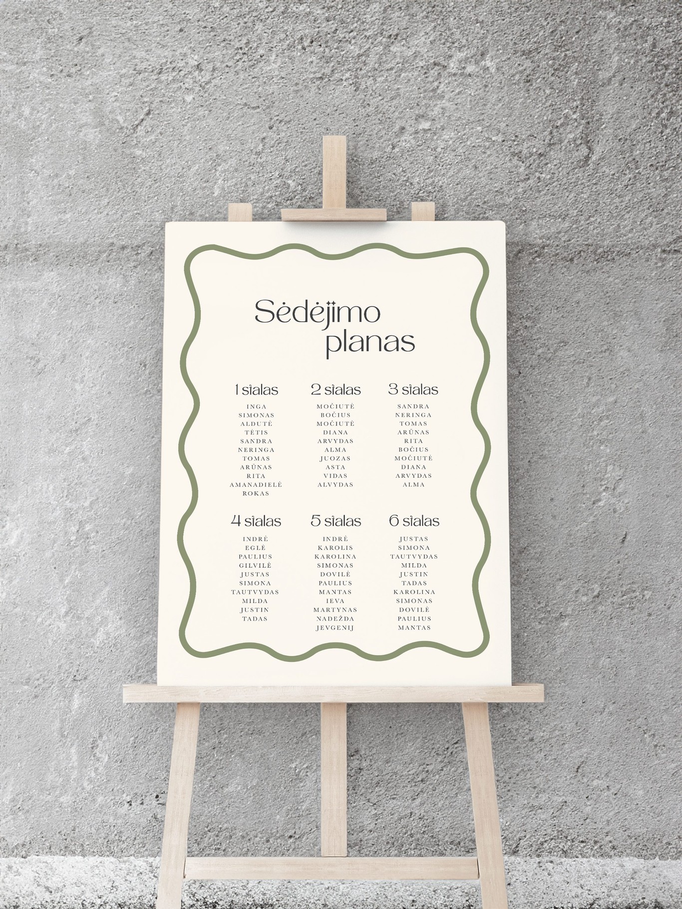 Sėdėjimo planas Baris