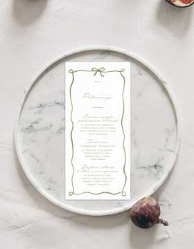 Meniu kortelė Lisabona