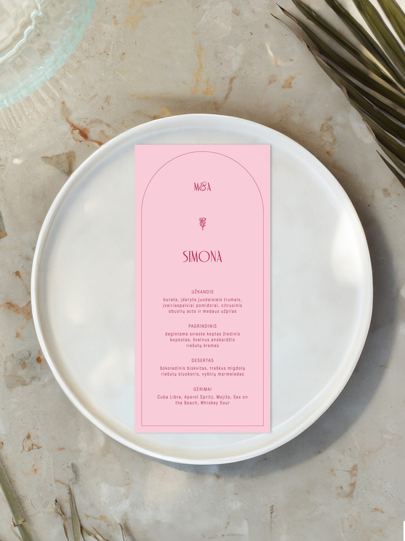 Meniu kortelė Malmė