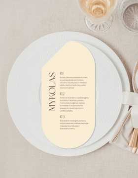 Meniu kortelė Sevilija