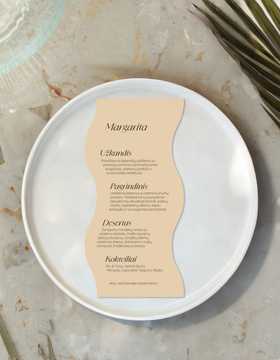 Meniu kortelė Verona