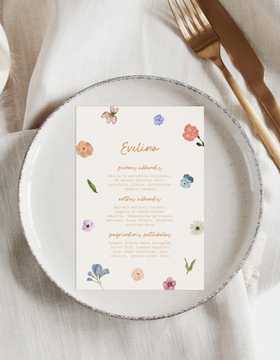 Meniu kortelė Nikėja