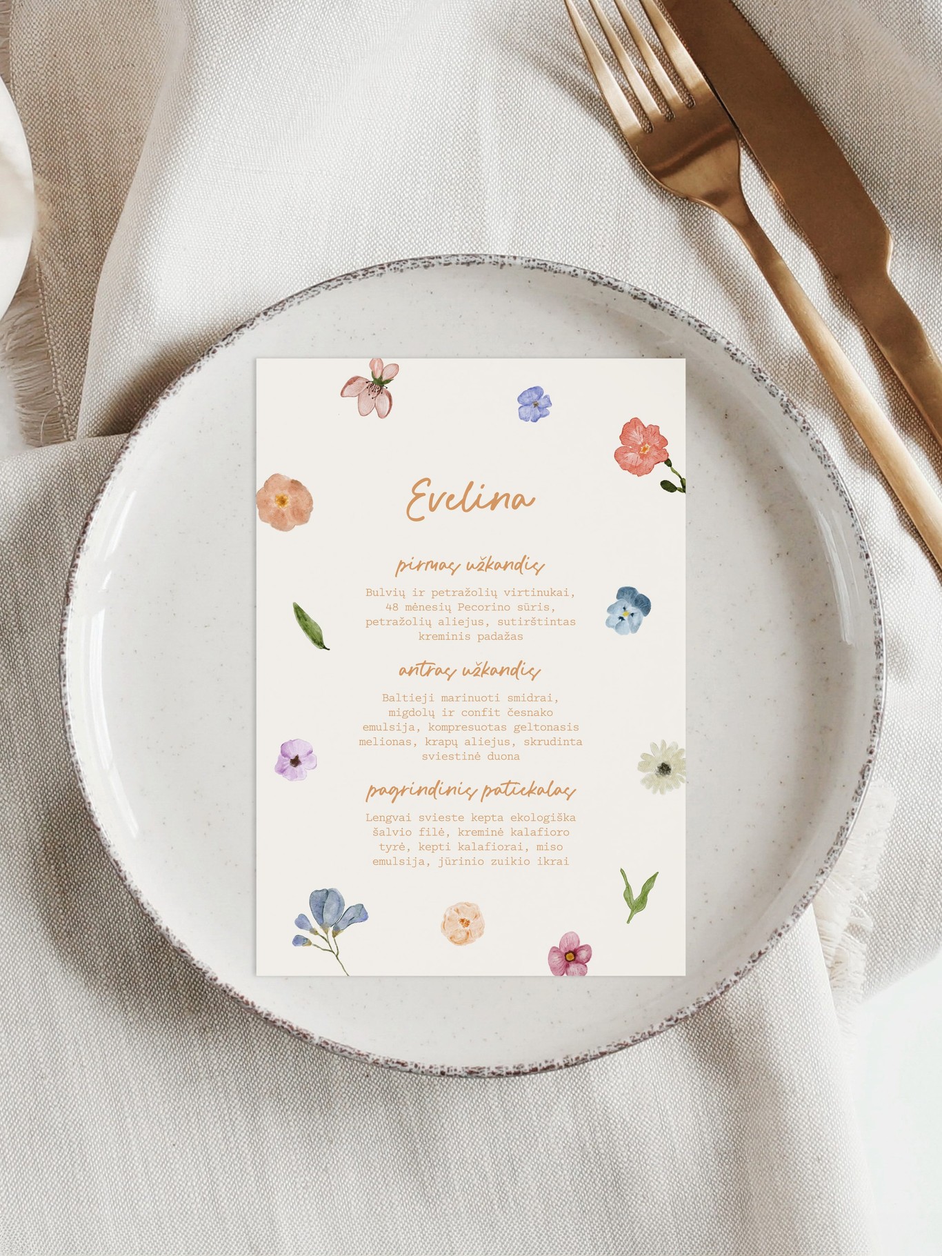 Meniu kortelė Nikėja