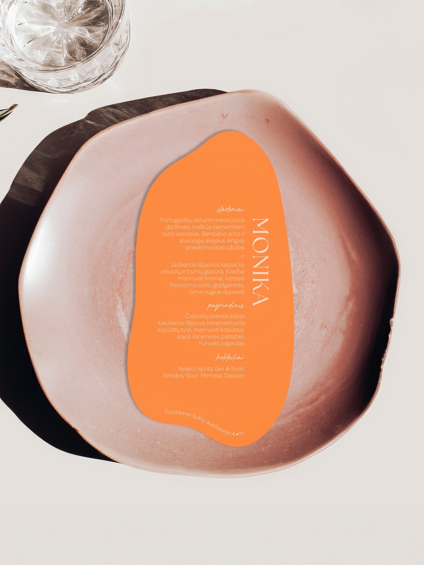 Meniu kortelė Malaga